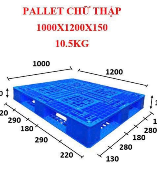 Pallet nhựa nguyên sinh HDPE