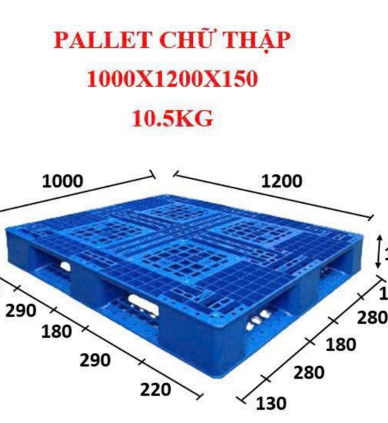Pallet nhựa tái sinh HDPE
