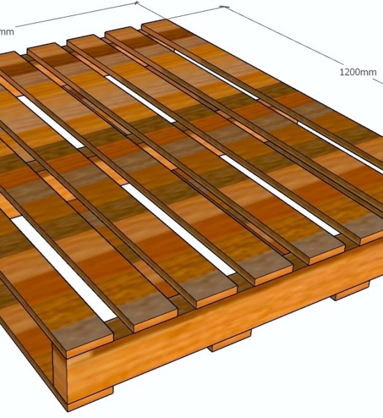 pallet gỗ khổ 1200 x 1000 mm