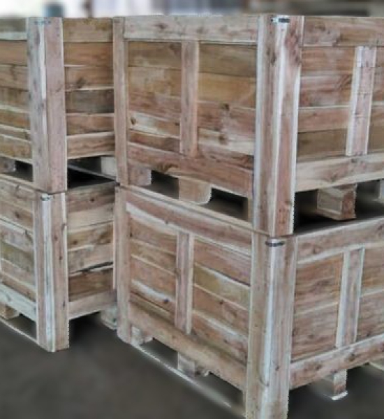 Thùng gỗ ván ép, thùng thanh gỗ tự nhiên